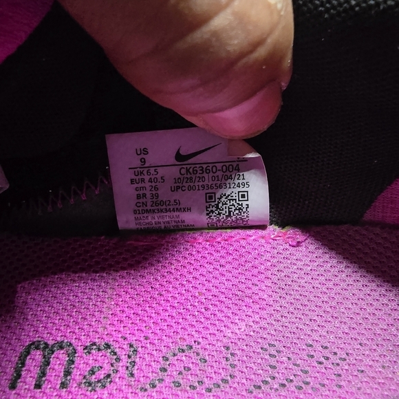 Nike Shoes Women's 9 Renew Run 2 Cave Purple Hyper Pink Black CK6360-004 - Picture 2 of 10